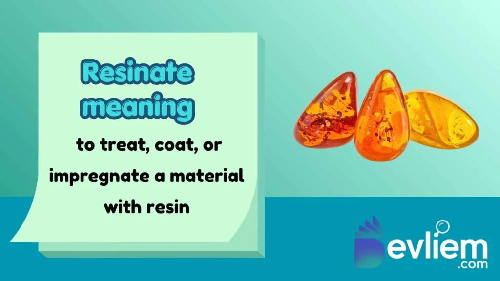 resinate meaning