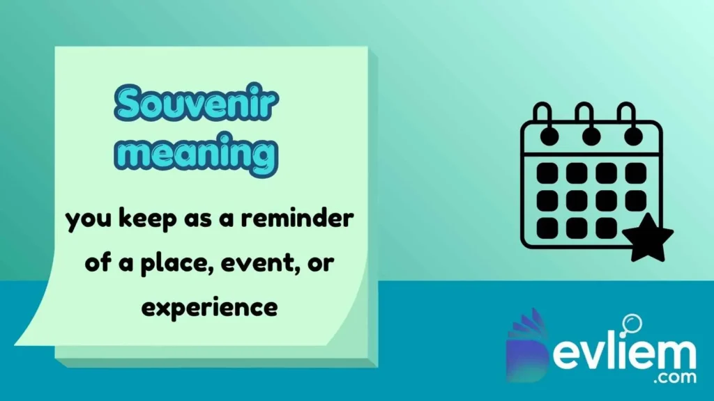 souvenir meaning