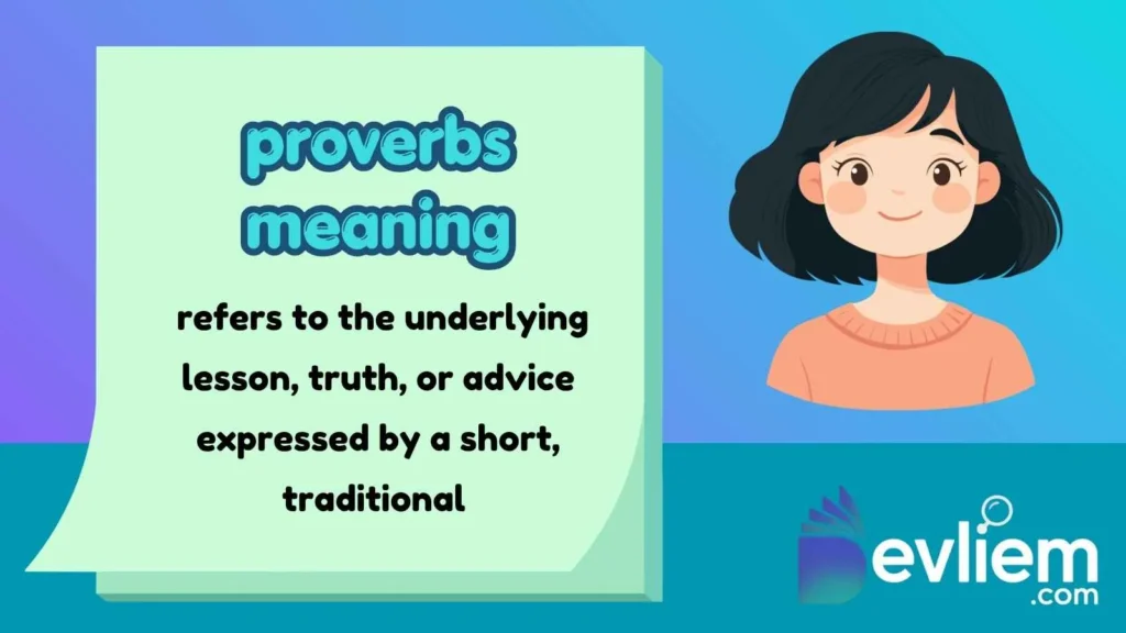proverbs meaning