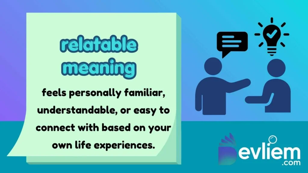 relatable meaning