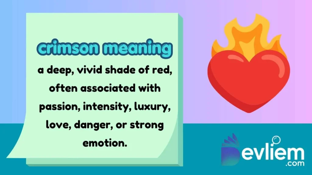 crimson meaning