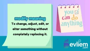modify meaning